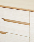 Simon 3-Drawer & 4-Door Cabinet, Light Natural Shimmer - Maison Vogue