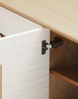 Simon 3-Drawer & 4-Door Cabinet, Light Natural Shimmer - Maison Vogue