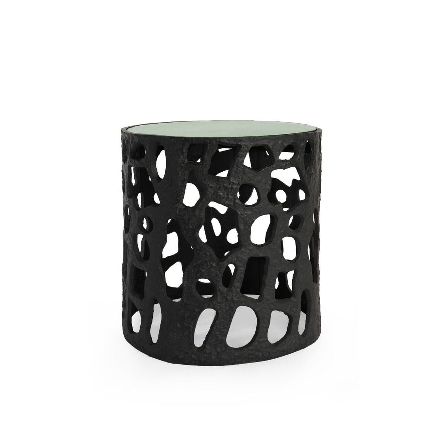 Shina Accent Table, Blackened Bronze