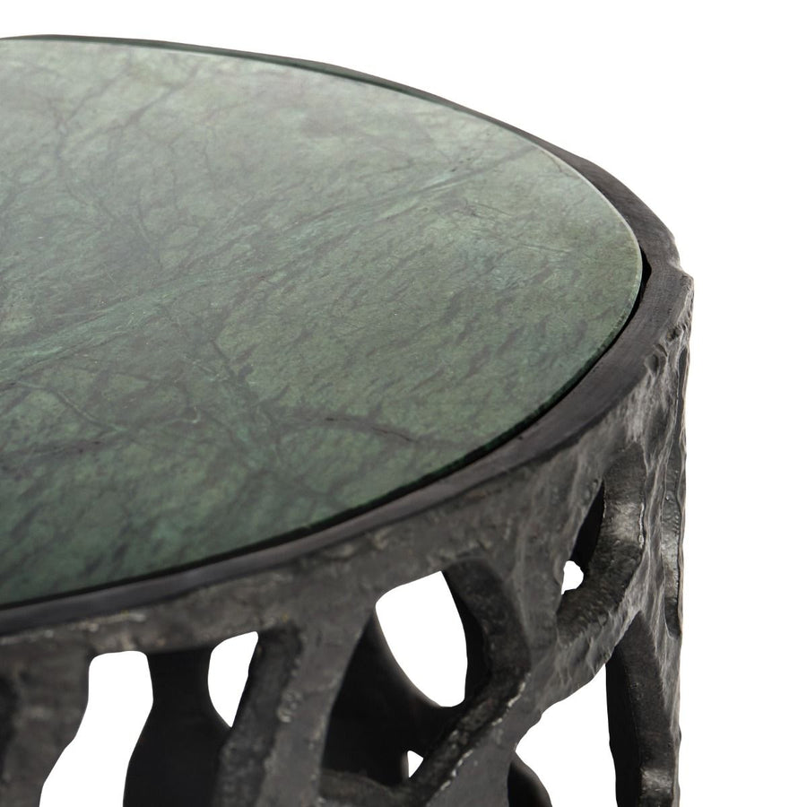 Shina Accent Table, Blackened Bronze