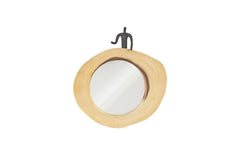 Atlas Cross Cut Mirror Small, Half Man, Right