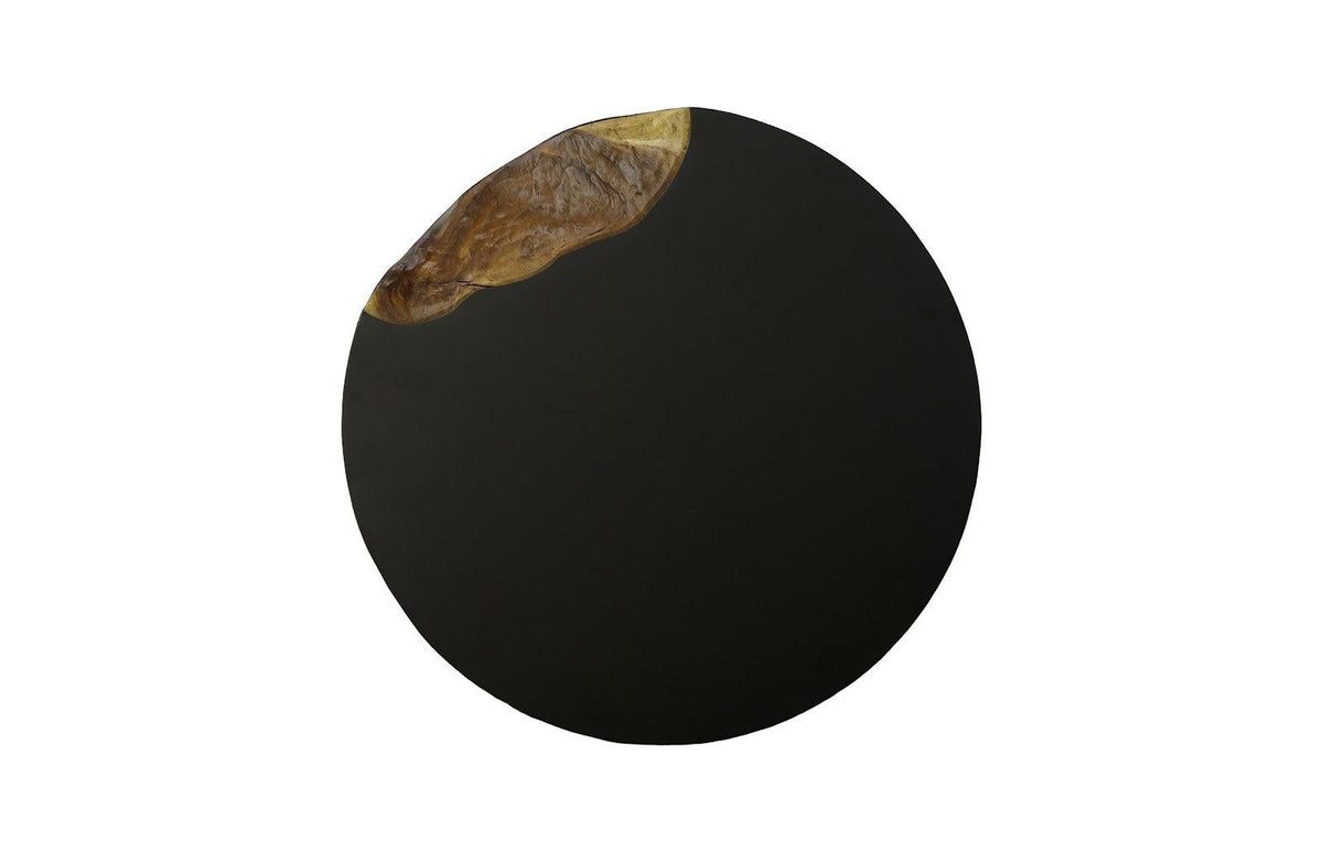 Cornered Coffee Table Natural, Iron, Round - Maison Vogue