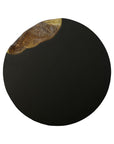 Cornered Coffee Table Natural, Iron, Round - Maison Vogue