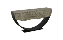 Arc Console Table Gray Stone, Double Sided - Maison Vogue