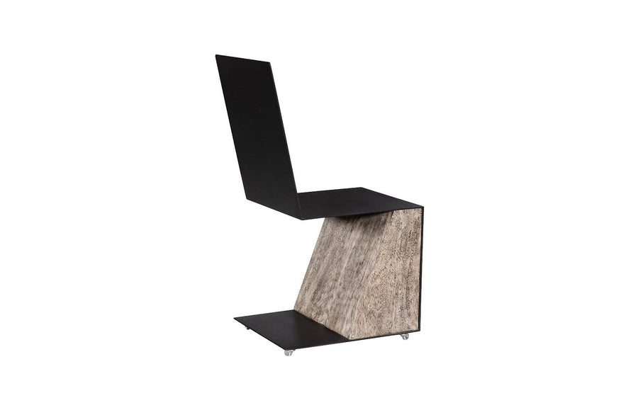 Block Chair with Casters Gray Stone - Maison Vogue