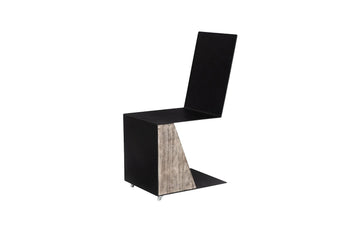 Block Chair with Casters Gray Stone - Maison Vogue