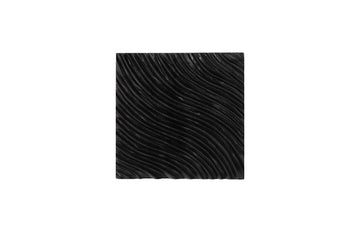 Carved Wall Tile Black, Wave