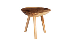 Indent Side Table Natural, MD