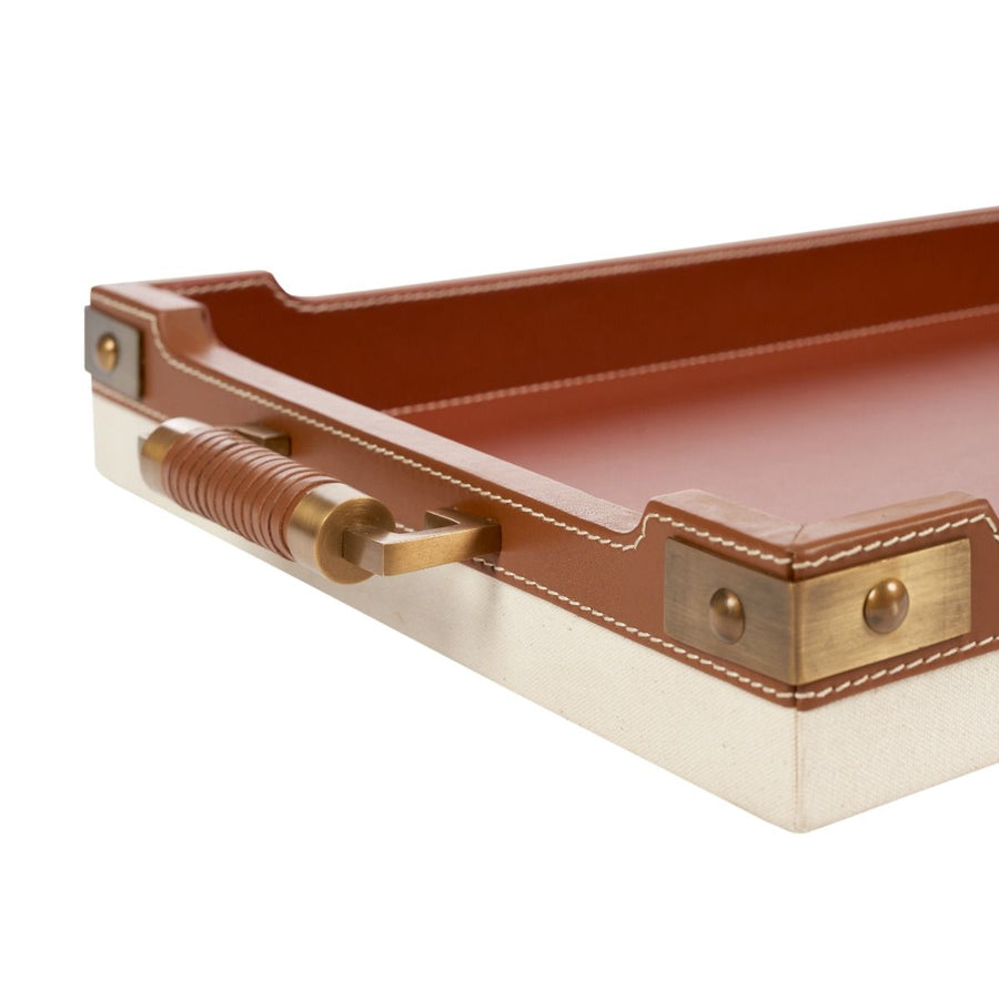 Toulon Rectangular Serving Tray, Tan