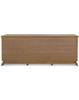 Tristan Extra Wide Large 9-Drawer, Sand White, Sesame Finish Oak Veneer