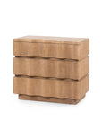 Vanessa 3-Drawer End Table, Almond