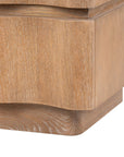 Vanessa 3-Drawer End Table, Almond