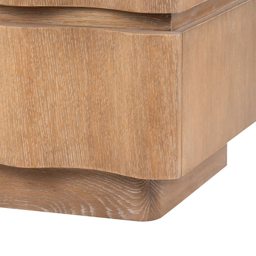 Vanessa 3-Drawer End Table, Almond