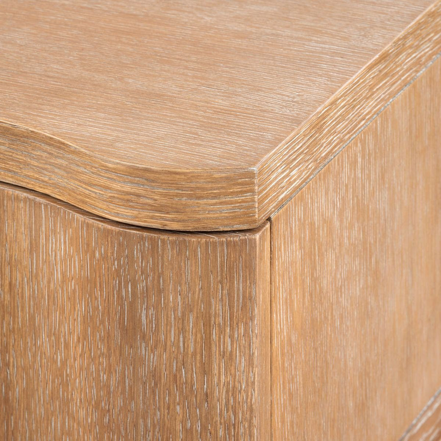Vanessa 3-Drawer End Table, Almond