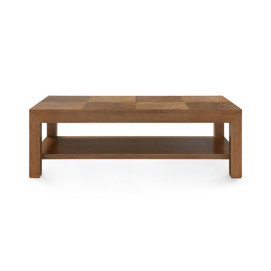 Velma Coffee Table, Honeyed Burl