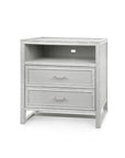 Vivian 2-Drawer Side Table, Soft Gray - Maison Vogue