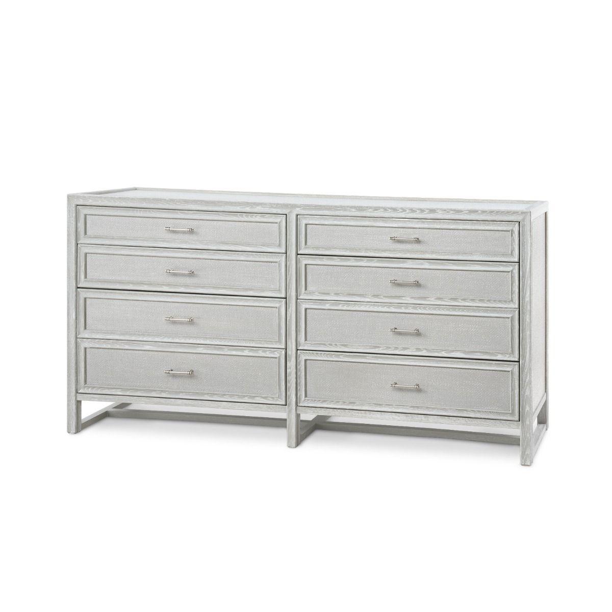 Vivian 8-Drawer, Soft Grey - Maison Vogue