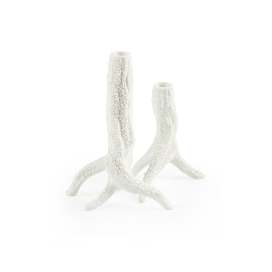 Vinyeron Candelsticks Pair, Blanc De Chine