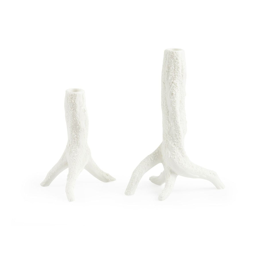 Vinyeron Candelsticks Pair, Blanc De Chine