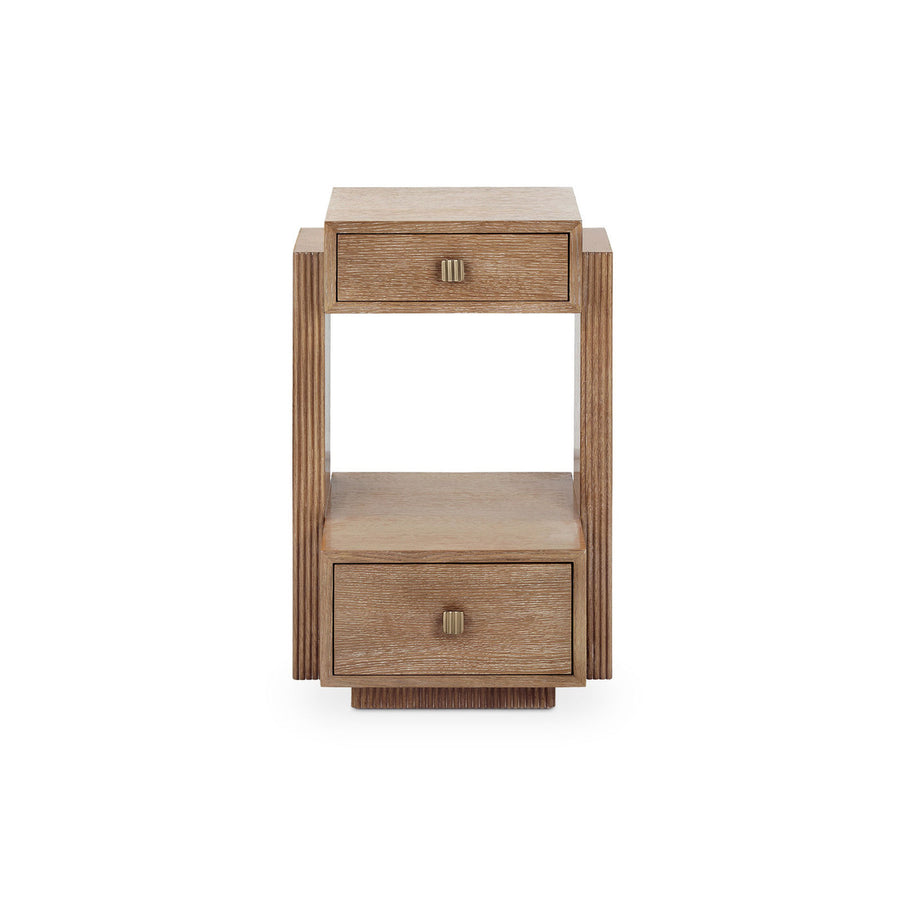 Warren 2-Drawer End Table, Soft Glow Oak