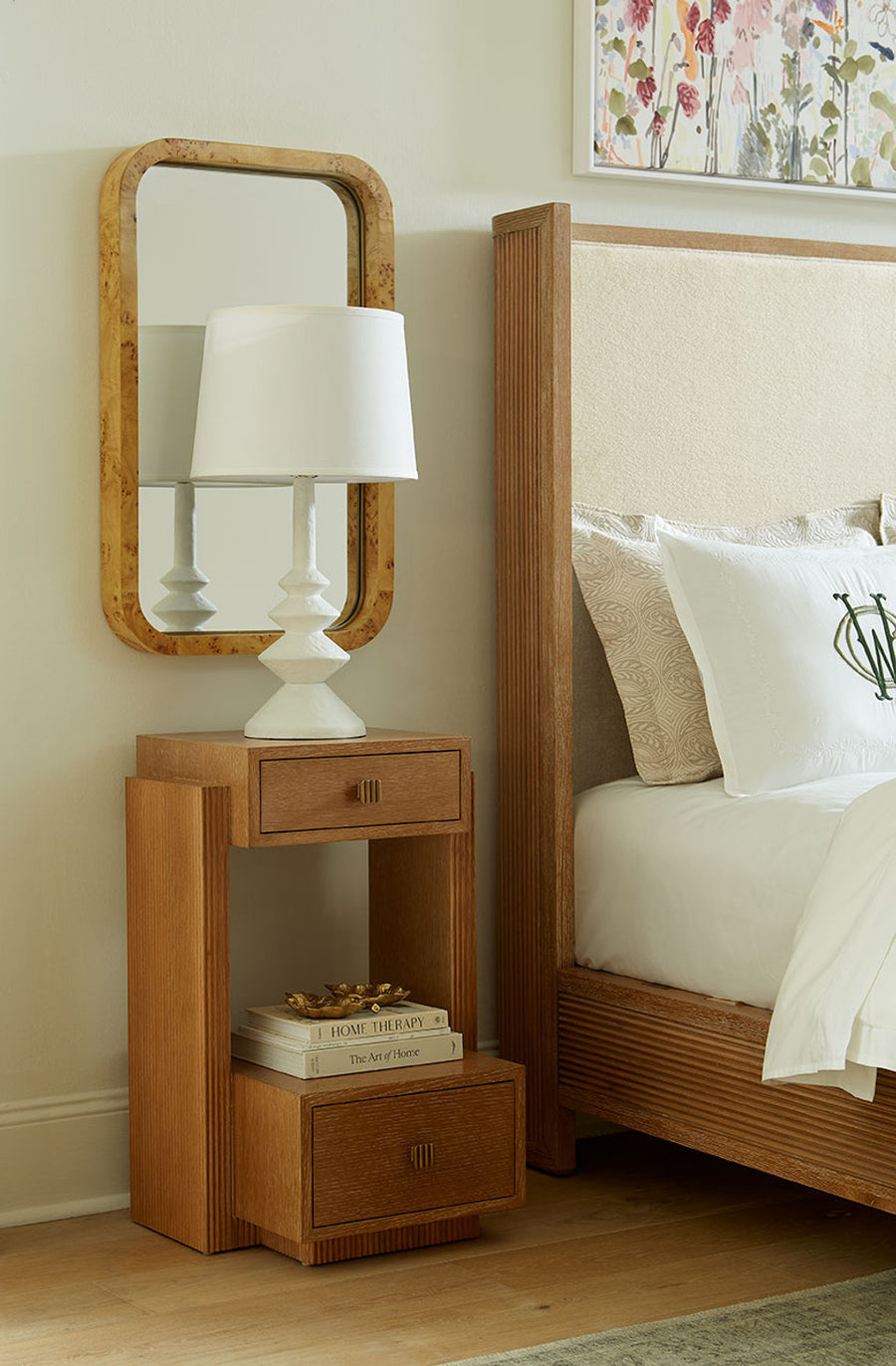 Warren 2-Drawer End Table, Soft Glow Oak