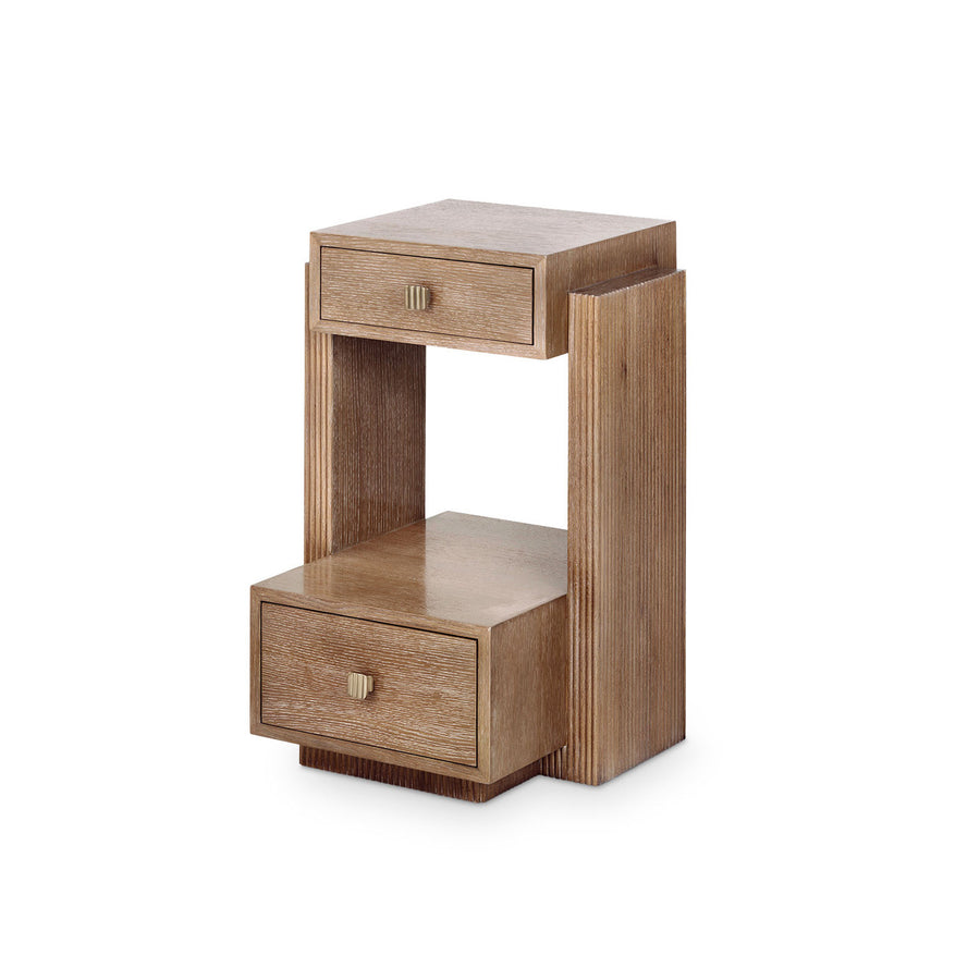 Warren 2-Drawer End Table, Soft Glow Oak