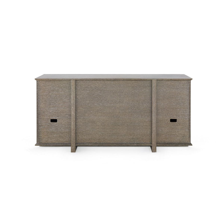 Watson 4-Drawer and 2-Door Cabinet, Light Mocha Shimmer Weave