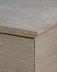 Watson 4-Drawer and 2-Door Cabinet, Light Mocha Shimmer Weave
