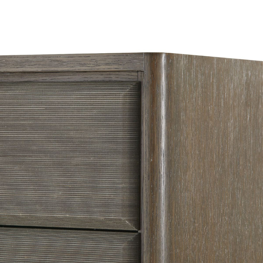 Wesley Tall 5-Drawer, Light Mocha Shimmer Weave