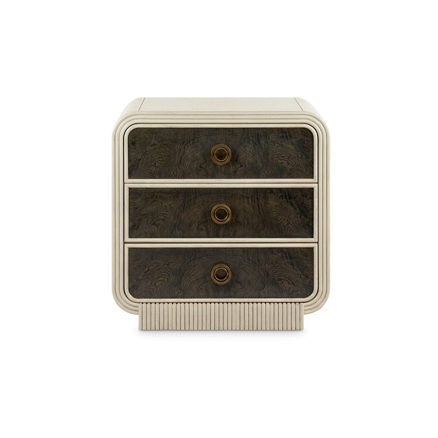 Wyatt 3-Drawer End Table, Sailcloth Sheen