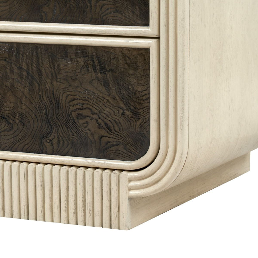 Wyatt 3-Drawer End Table, Sailcloth Sheen