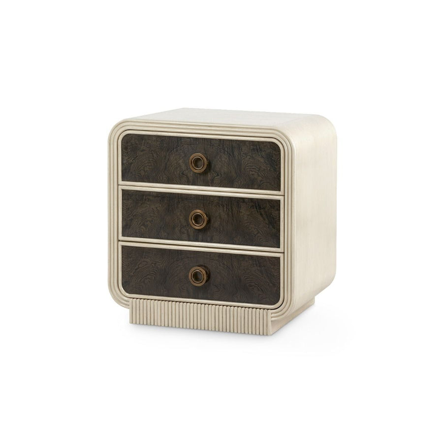 Wyatt 3-Drawer End Table, Sailcloth Sheen