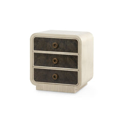 Wyatt 3-Drawer End Table, Sailcloth Sheen