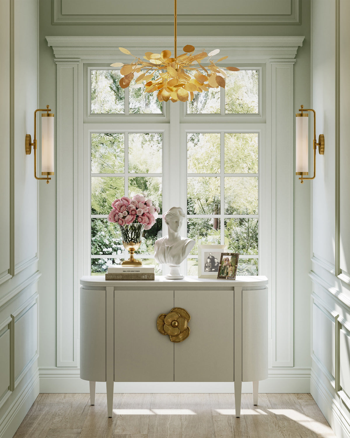 Lunaria Small Gold Chandelier