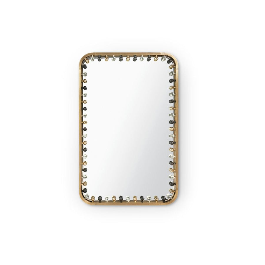 Zoe Large Mirror, Antique Brass