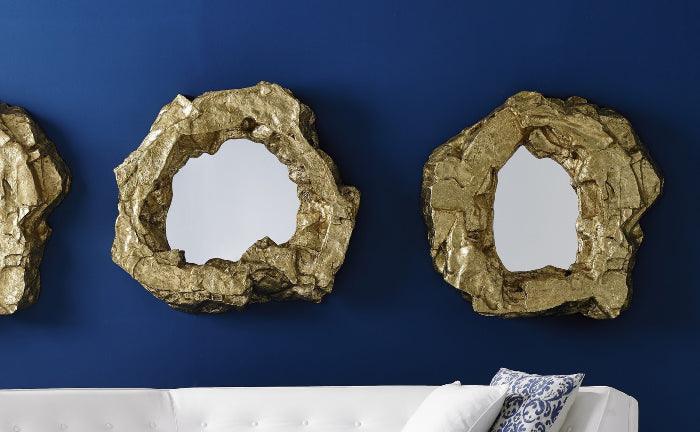 Rock Pond Mirror Gold Leaf - Maison Vogue