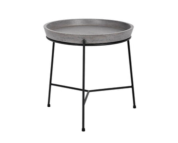 Remy End Table - Black - Grey - Maison Vogue