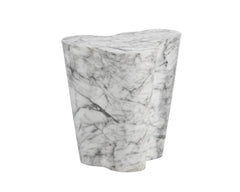 Ava End Table - Large - Marble Look - Maison Vogue