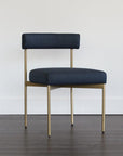 Seneca Dining Chair - Antique Brass - Arena Navy - Maison Vogue