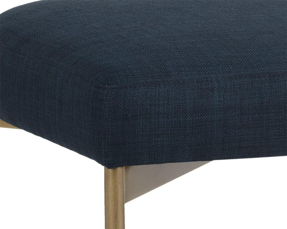 Seneca Dining Chair - Antique Brass - Arena Navy - Maison Vogue