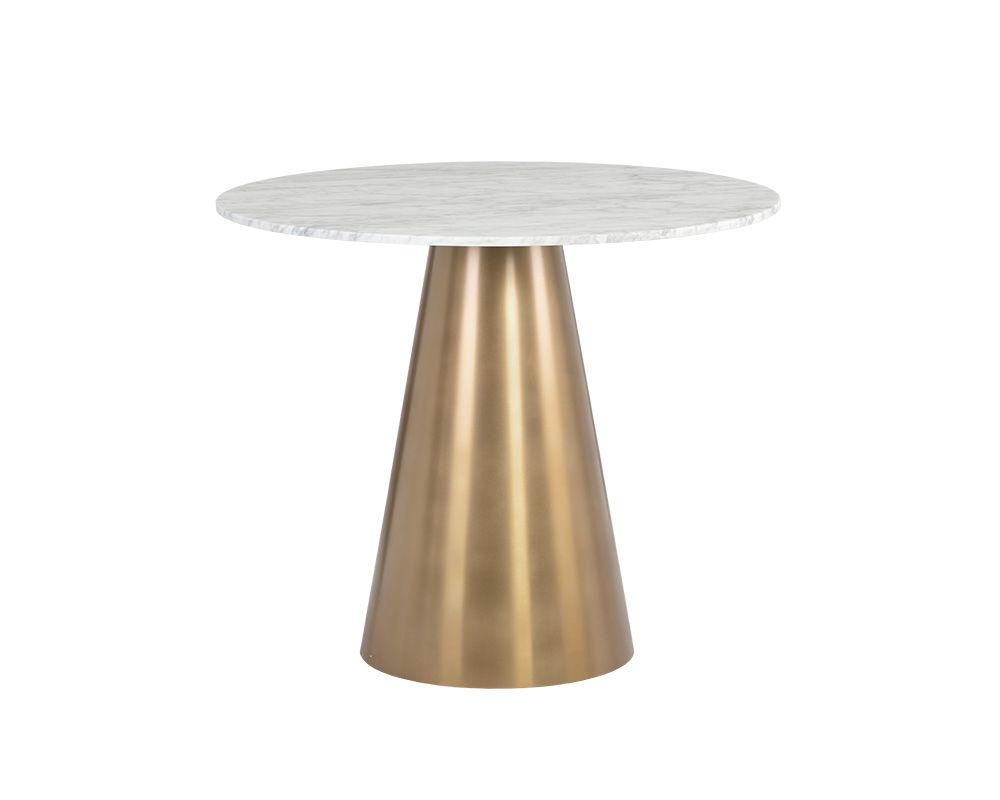 Damon Bistro Table - Gold - 35.5" - Maison Vogue