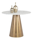 Damon Bistro Table - Gold - 35.5" - Maison Vogue