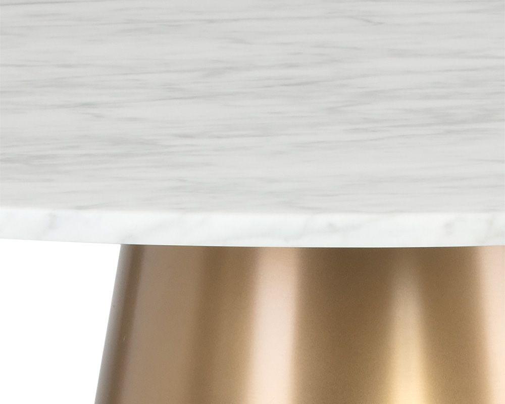 Damon Bistro Table - Gold - 35.5" - Maison Vogue