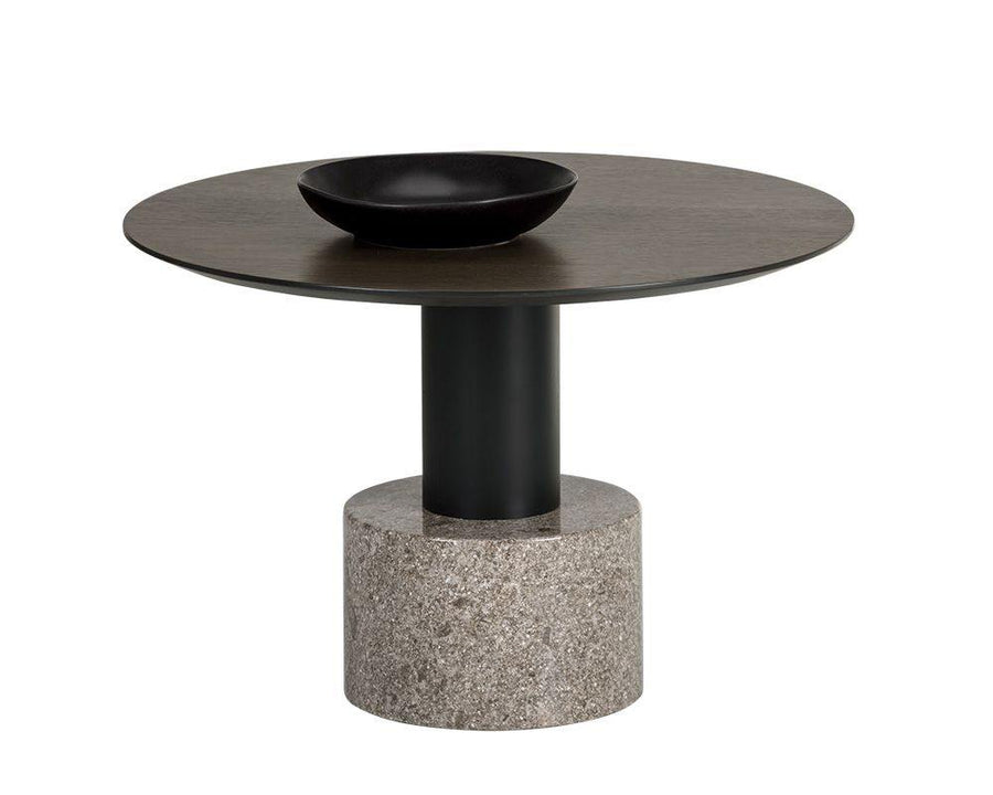 Monaco Coffee Table - Black - Grey Marble / Raw Umber - Maison Vogue