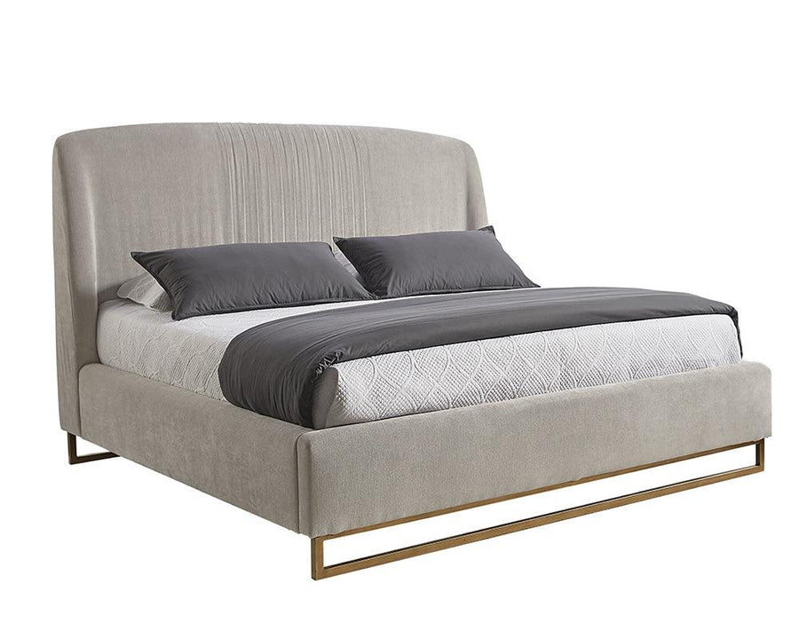 Nevin Bed - King - Polo Club Stone - Maison Vogue