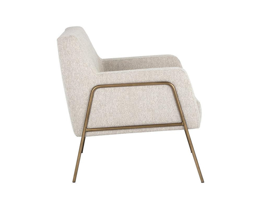 Cybil Lounge Chair - Dove Cream - Maison Vogue