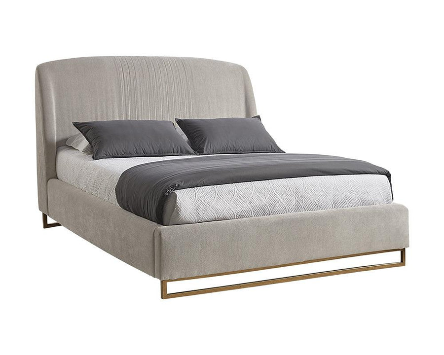 Nevin Bed - Queen - Polo Club Stone - Maison Vogue