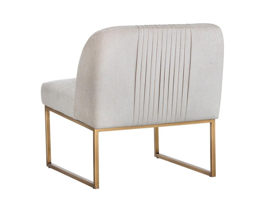 Nevin Lounge Chair - Polo Club Muslin - Maison Vogue
