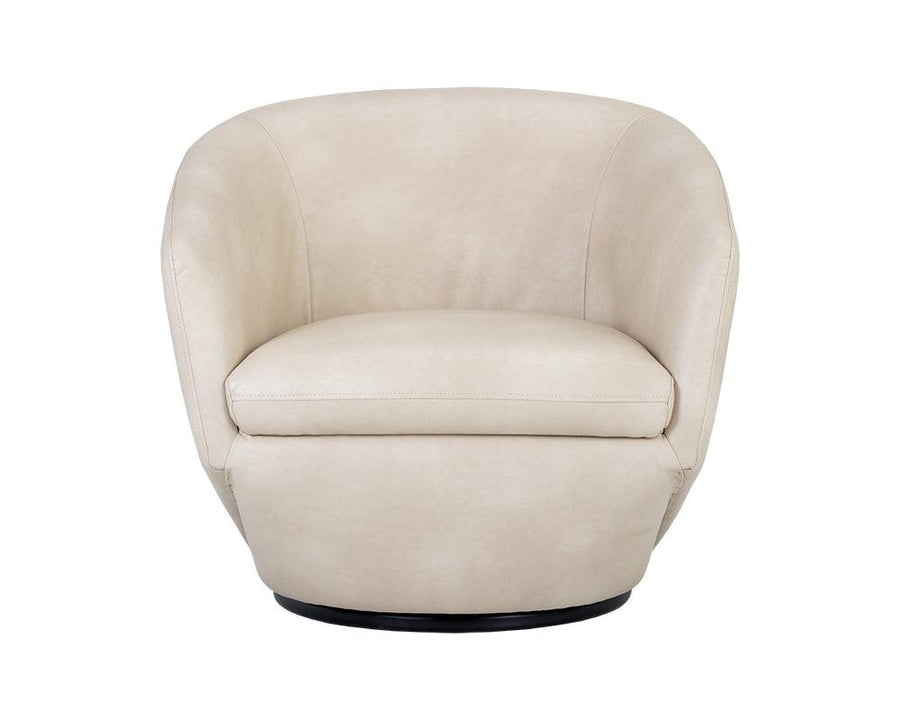 Treviso Swivel Lounge Chair - Bravo Cream - Maison Vogue
