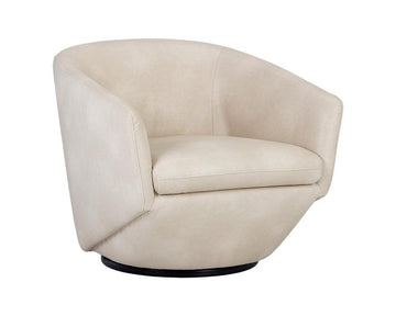 Treviso Swivel Lounge Chair - Bravo Cream - Maison Vogue